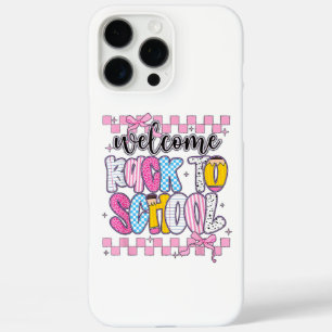 Coques iPhone 16 Pro Max Bienvenue au retour à l'école 2026 Premier jour En