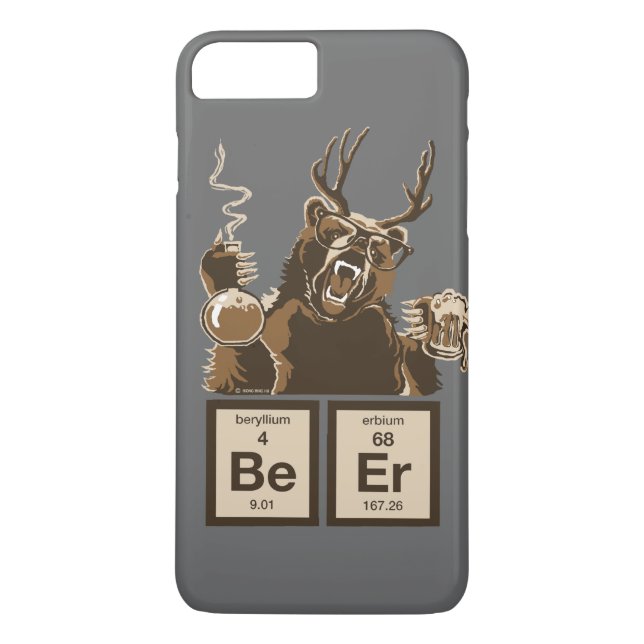 Coques Case-Mate iPhone Bière découverte par ours drôle de chimie (Dos)