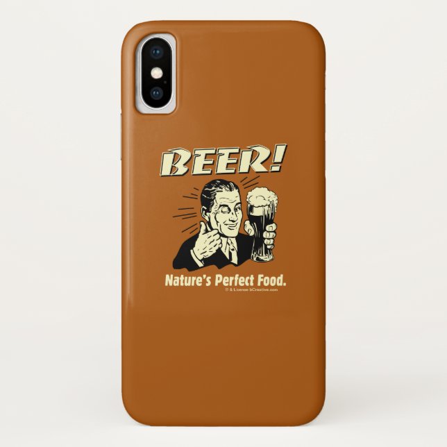 Coques Case-Mate iPhone Bière : La nourriture parfaite de la nature (Dos)