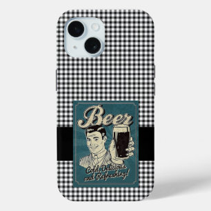 Coque Pour iPhone 15 Bière Retro