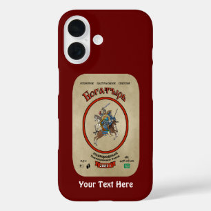 Coque Pour iPhone 16 Bière russe Bogatyr