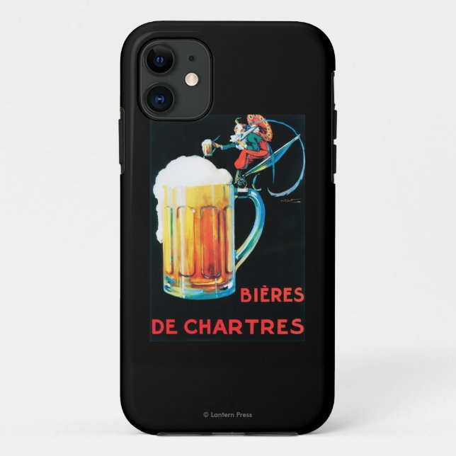 Coques Case-Mate iPhone Bières d'affiche promotionnelle de Chartres (Dos)