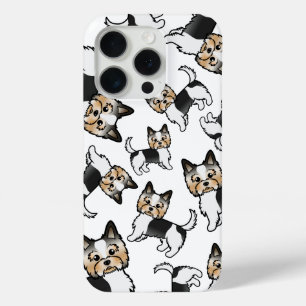 Coque iPhone 15 Pro Biewer Terrier mignon Motif de dessin de chien