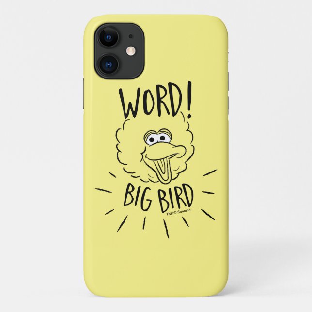 Coques Case-Mate iPhone Big Bird Skate Logo - Mot ! Big Bird (Dos)