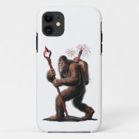 Bigfoot Feux d'Artifice 4 juillet Drapeau États-Un