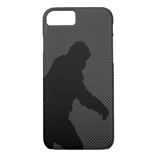 Coques Pour iPhone Bigfoot sur l'impression de fibre de carbone