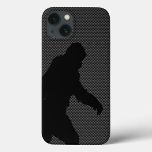 Etui iPhone 13 Bigfoot sur l'impression de fibre de carbone