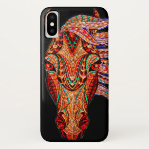 Case-Mate iPhone Case Bijou de cheval mosaïque coloré cowgirl équestre
