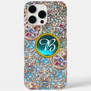 iPhone 16 PRO MAX CASE BIJOUX ANCIENS, PIERRES, PERLES, ANGES MONOGRAMME