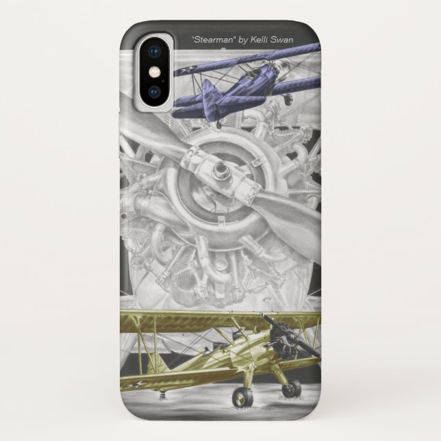 Coques Case-Mate iPhone Biplan Stearman (Dos)