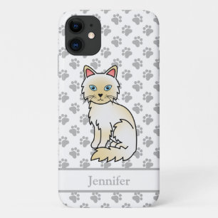 Case-Mate iPhone Case Birman / Ragdoll Point Crème Chat Mignon & Nom