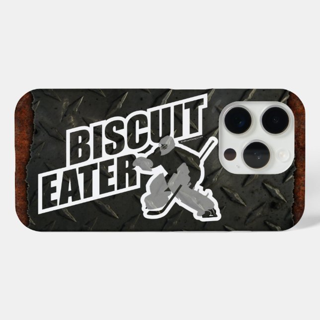 Coques Case-Mate iPhone Biscuit Eater (gardien de hockey) (Verso (horizontal))