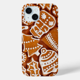 Coque Pour iPhone 15 Biscuits en pain d'épices de Noël