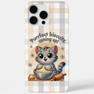 Coques iPhone 16 Pro Max "Biscuits parfaits, en route" Kneading Cat