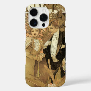 iPhone 16 Pro Case Biscuits vintages Art Nouveau Flirt, Alphonse Much