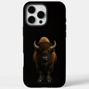 Coques iPhone 16 Pro Max Bison américain Black 4 Luxe iPhone 16 Pro Max