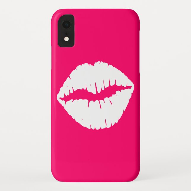 Coques Case-Mate iPhone Bisou rose et blanc (Dos)