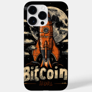 Coque Pour Pour iPhone 14 Pro Max Bitcoin hodl and rocket to the moon design
