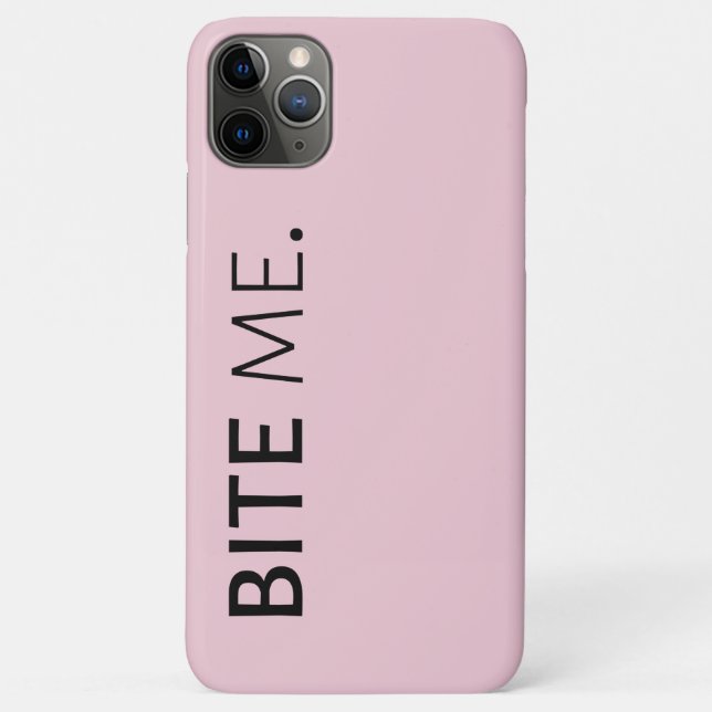 Coques Case-Mate iPhone BITE ME passive agressif sarcasme stupide blague (Dos)