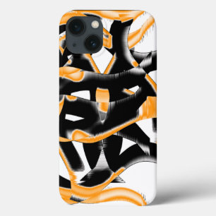 Case-Mate iPhone Case Bizarre mélange de cassettes brûlées, rayure blanc