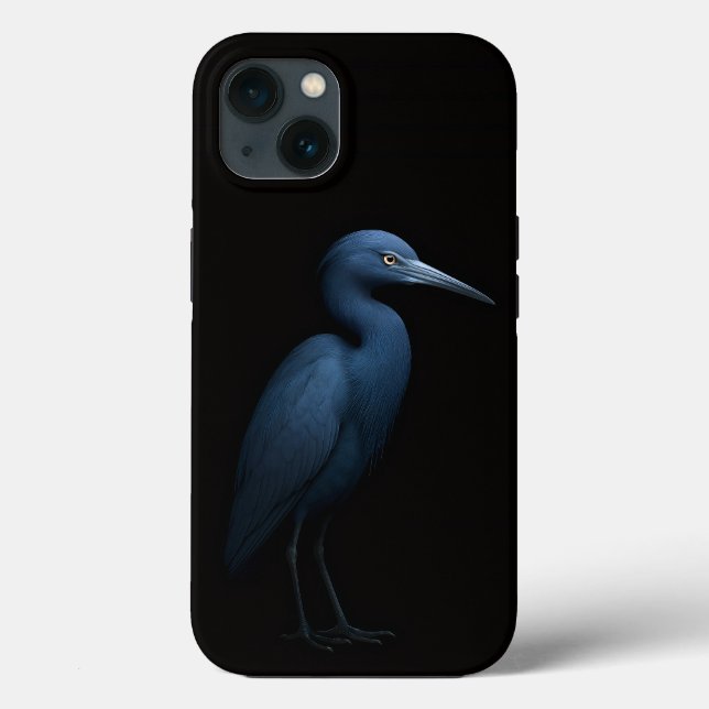 Coques Case-Mate iPhone Black 4 Luxe iPhone 13, Little Blue Heron (Verso)
