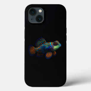 Case-Mate iPhone Case Black 4 Luxe iPhone 13, Mandarin Dragonet Fish