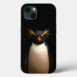 Case-Mate iPhone Case Black 4 Luxe iPhone 13, Rockhooper Penguin