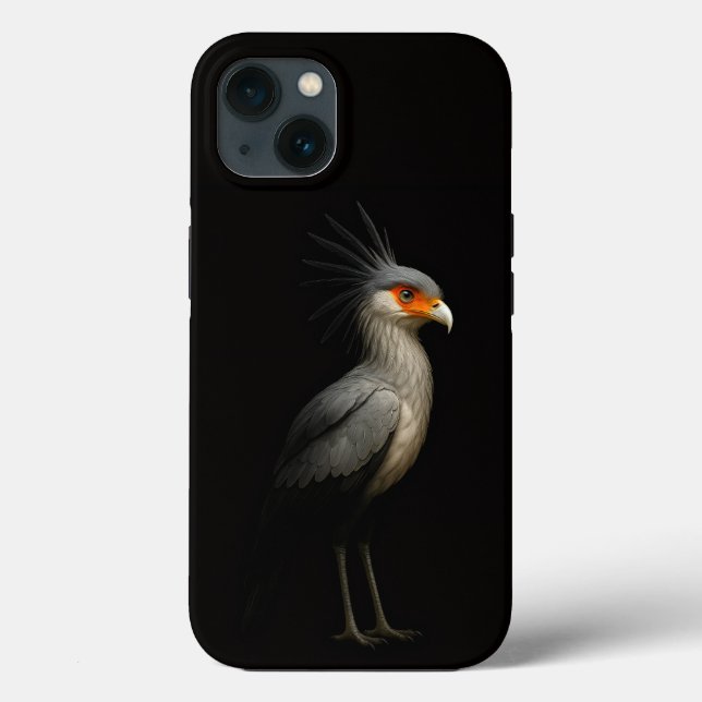 Coques Case-Mate iPhone Black 4 Luxe iPhone 13, Secretarybird (Verso)