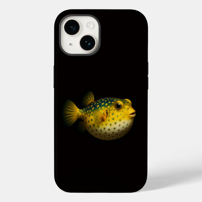 Coques Case-Mate iPhone Black 4 Luxe iPhone 14 Case-Mate, Putterfish (Verso)