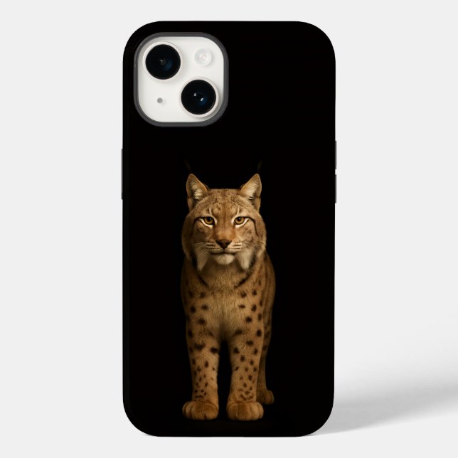 Coques Case-Mate iPhone Black 4 Luxe iPhone 14 Mate, Silent Lynx (Verso)