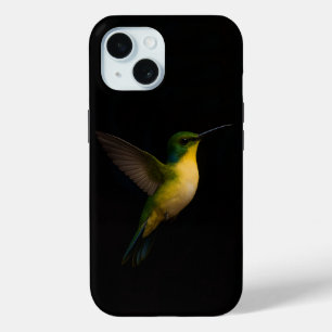 Coque Pour iPhone 15 Black 4 Luxe iPhone 15 Coque-Mate, Flying Bird