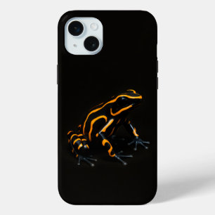 Coque iPhone 15 Mini Black 4 Luxe iPhone 15 Plus, Black Orange Frog