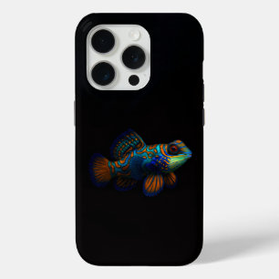 Coque iPhone 15 Pro Black 4 Luxe iPhone 15 Pro Mate, Dragonet Mandarin
