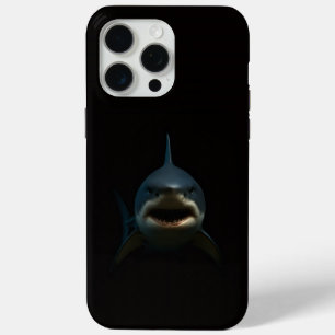 Coque iPhone 15 Pro Max Black 4 Luxe iPhone 15 Pro Max, Requin Blanc