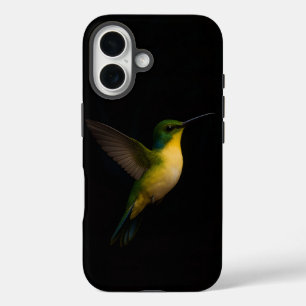 Coque Pour iPhone 16 Black 4 Luxe iPhone 16 Coque-Mate, Flying Bird