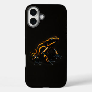 Coques iPhone 16 Plus Black 4 Luxe iPhone 16 Plus, Black Orange Frog