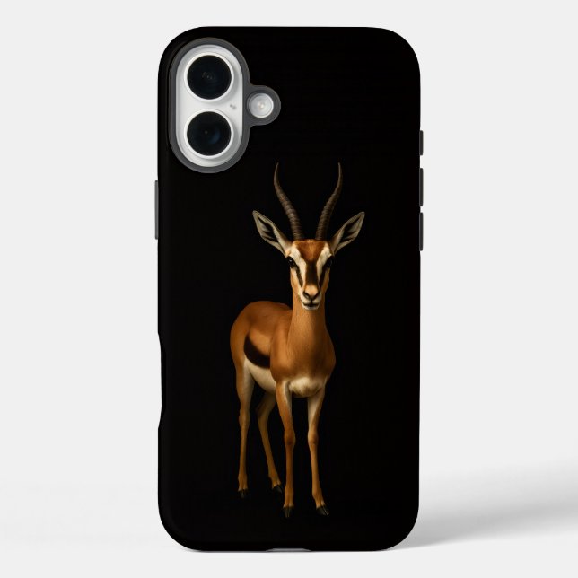 Coques Case-Mate iPhone Black 4 Luxe iPhone 16 Plus, Elegant Gazella (Verso)