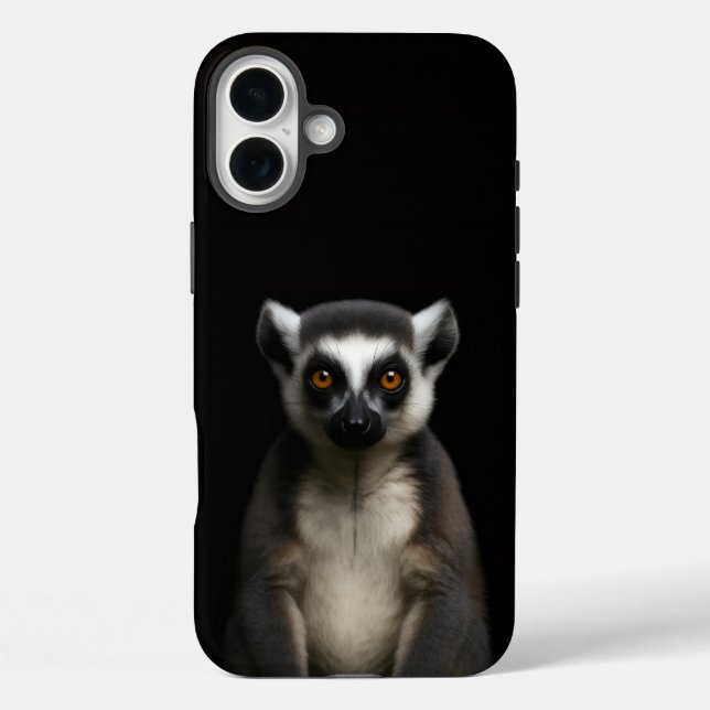 Coques Case-Mate iPhone Black 4 Luxe iPhone 16 Plus, Gentle Lemur (Verso)