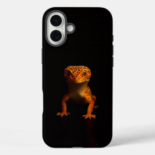 Coques iPhone 16 Plus Black 4 Luxe iPhone 16 Plus, Léopard Gecko