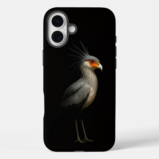 Coques Case-Mate iPhone Black 4 Luxe iPhone 16 Plus, Secretarybird (Verso)