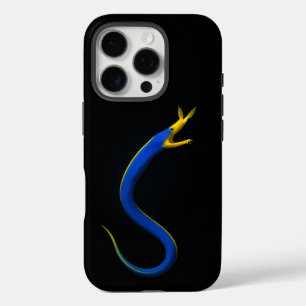 Coques iPhone 16 Pro Black 4 Luxe iPhone 16 Pro, Anguille Ruban Bleu