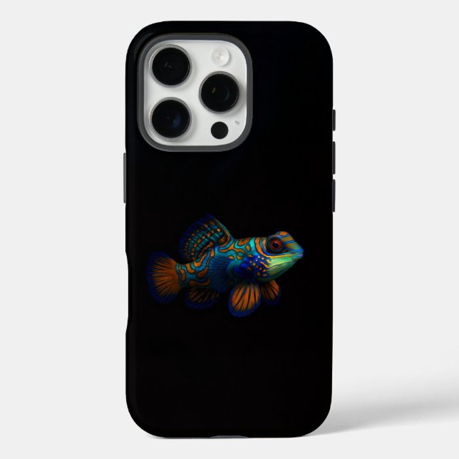 Coques Case-Mate iPhone Black 4 Luxe iPhone 16 Pro, Dragonet Mandarin (Verso)