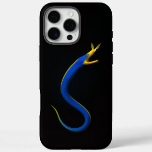 Coques iPhone 16 Pro Max Black 4 Luxe iPhone 16 Pro Max, Anguille Ruban Ble
