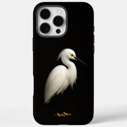 Coques iPhone 16 Pro Max Black 4 Luxe iPhone 16 Pro Max, Snowy Egret