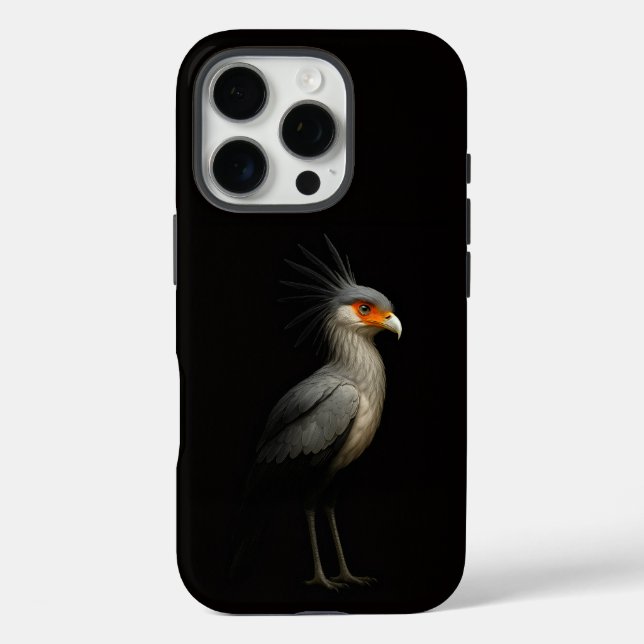 Coques Case-Mate iPhone Black 4 Luxe iPhone 16 Pro, Secretarybird (Verso)