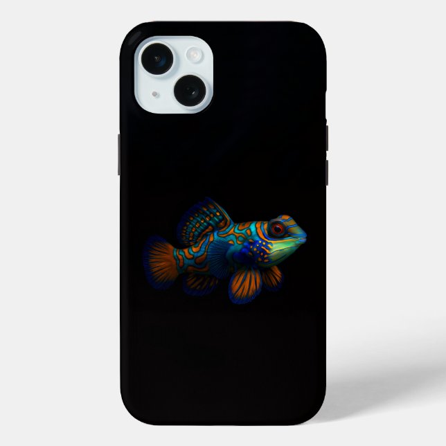 Coques Case-Mate iPhone Black 4 Luxe, Poisson Dragonet Mandarin (Verso)