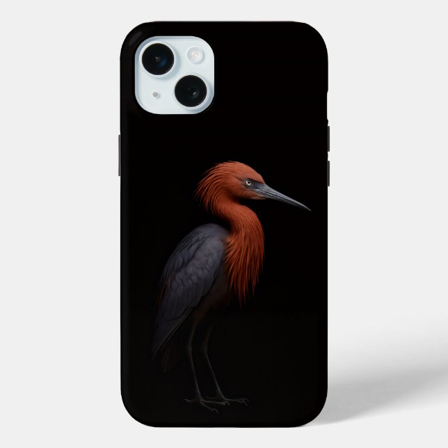 Coques Case-Mate iPhone Black 4 Luxe, Reddish Egret iPhone 15 Plus (Verso)