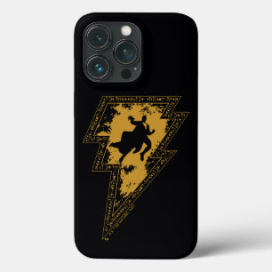 Case-Mate iPhone Case Black Adam Distressed Lightning Bolt Graphic