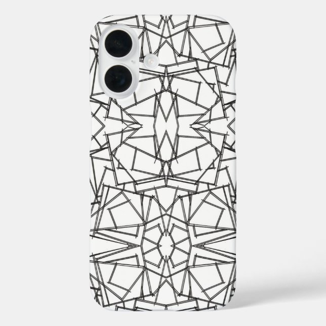 Coques Case-Mate iPhone Black And White Kaleidoscope (Verso)