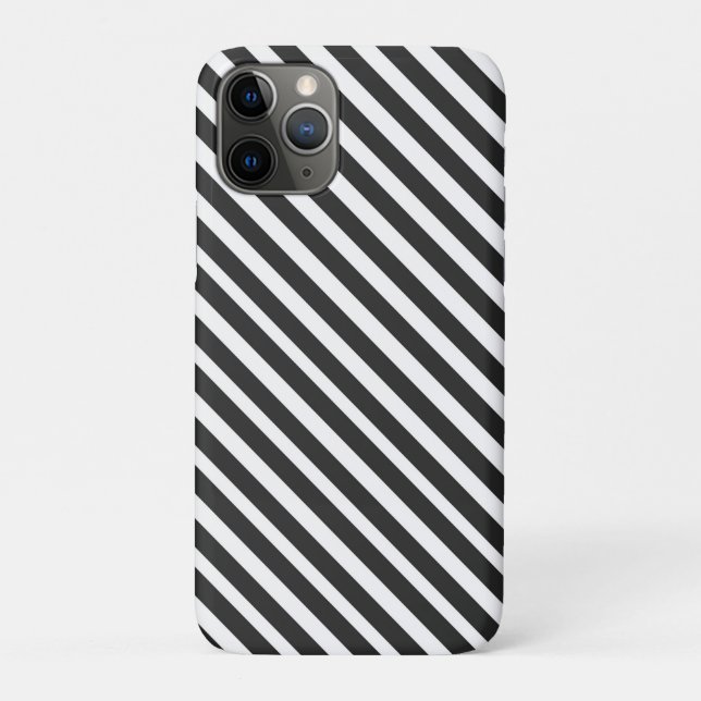 Coques Case-Mate iPhone Black and White Stripes (Dos)